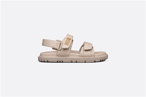 beige christian dior sandals